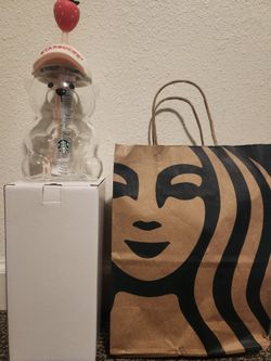 New Starbucks Bearista Glass Cup