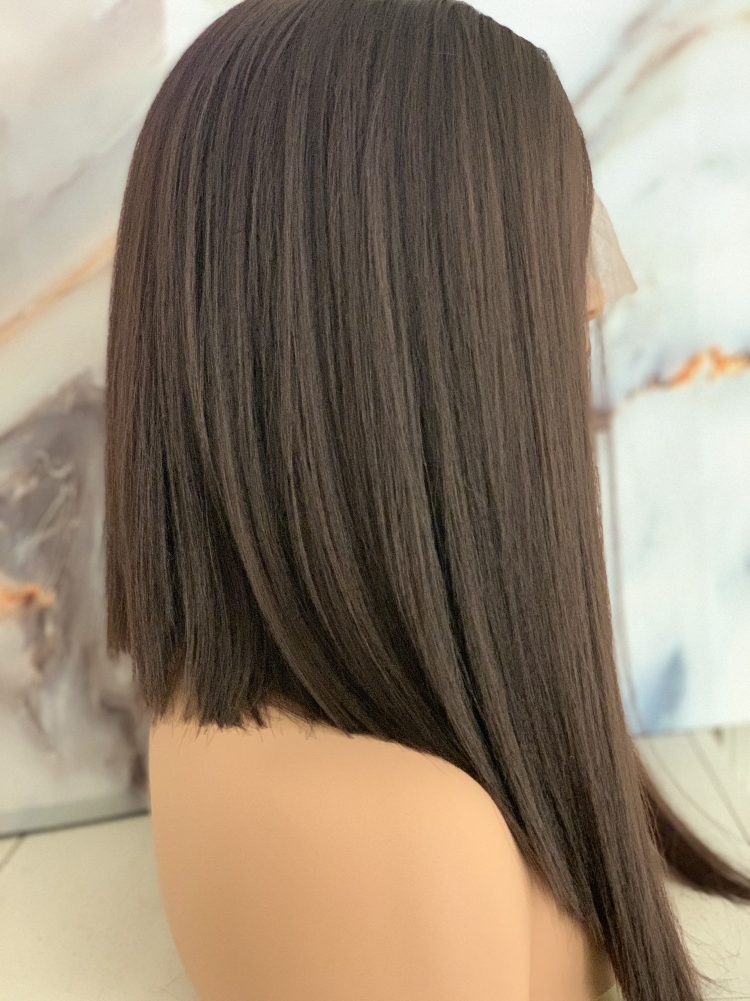 Brown Angle Bob Lace Front Wig
