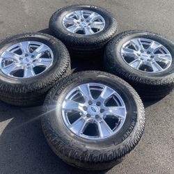 Factory 18” ford f150 6 lug rims & Michelin at tires   
