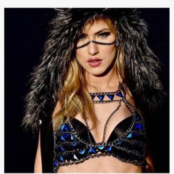 Bohemian Rhinestone Body Chain Bikini Waist Chains Sexy Bar Chain for Rave Nightclub Party Body Accessories for Women