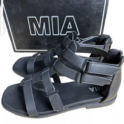 MIA  Black Sandals 7.5m (SAKS) NIB