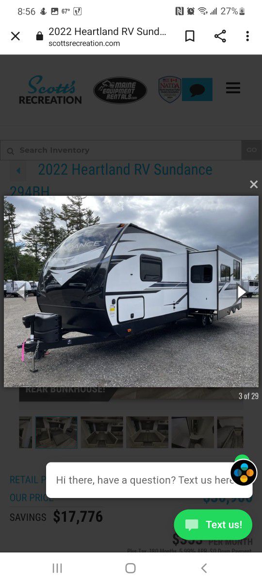 2022 Heartland Sundance Ultra Lite