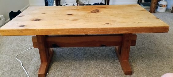 Wooden natural furnish coffee table