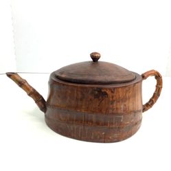 Antique Chinese Bamboo teapot 
