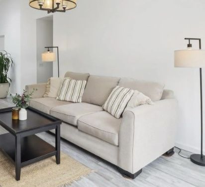 SOFA + LOVESEAT, Table & Lamps
