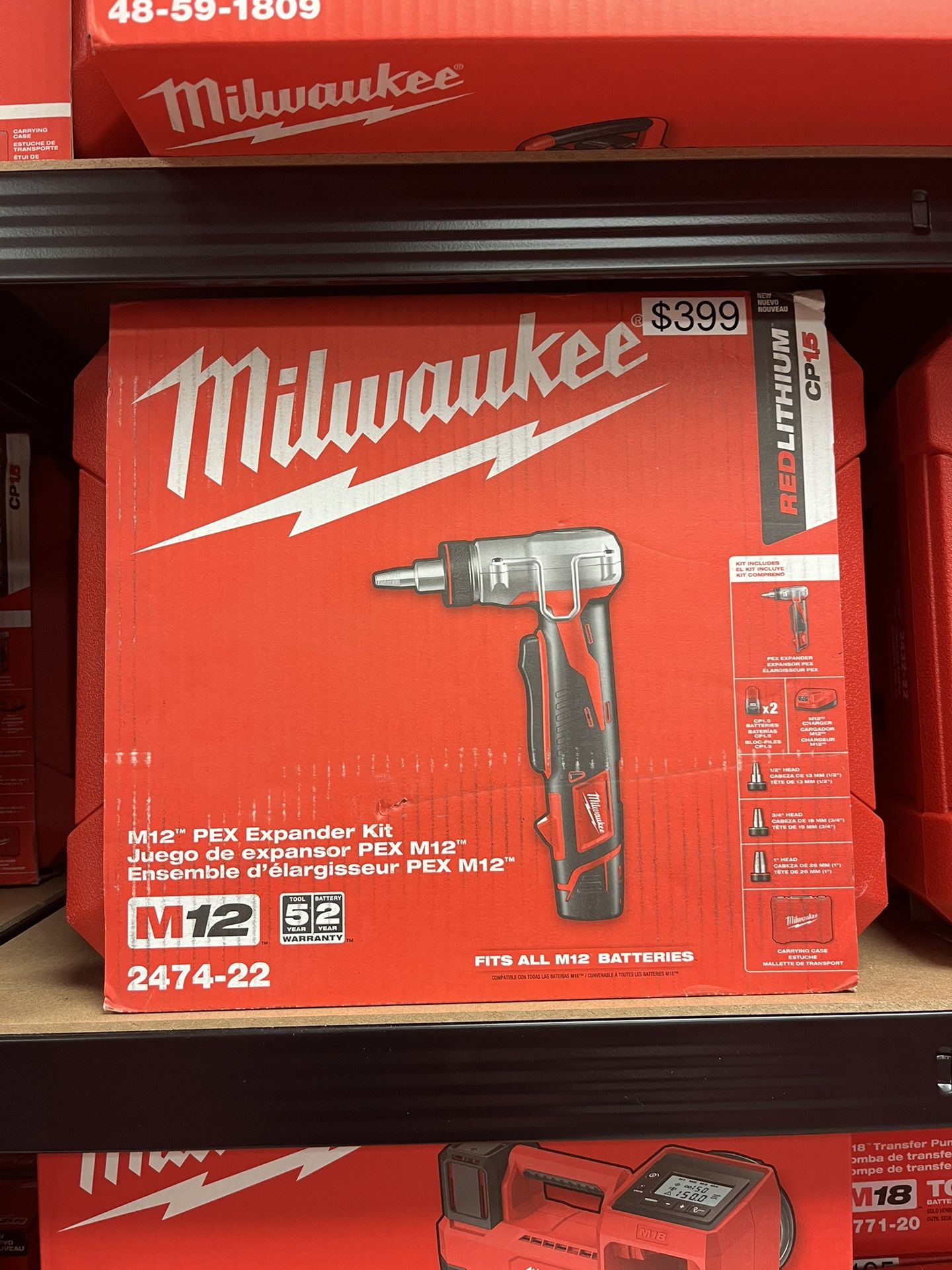 Milwaukee M12 Pex Expander Kit 