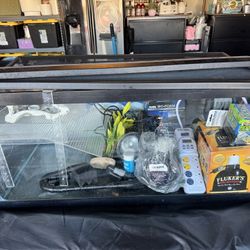 40 Gallon Long Aquarium/tank & Accessories 