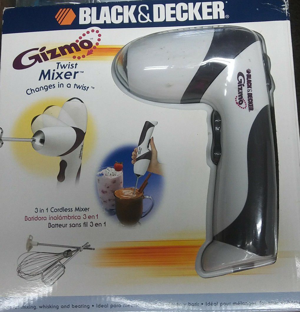 Black & Decker GIZMO Twist Cordless Hand Mixer Beater GM100 Whisking Kitchen
