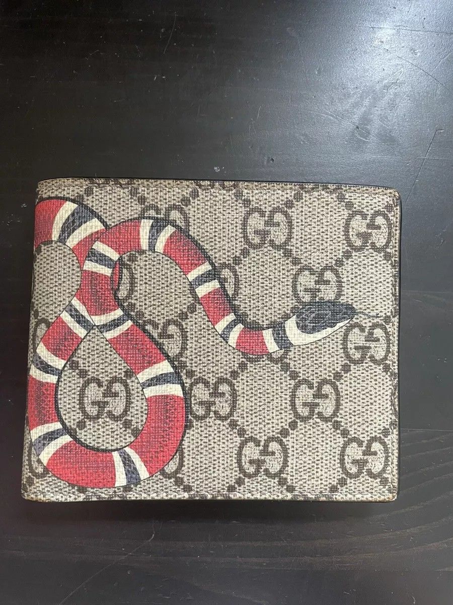 Authentic Gucci GG King Snake Men's Bifold Wallet!!!