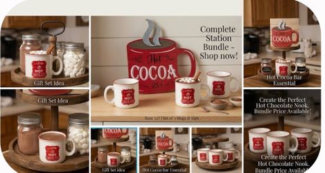 Hot Cocoa bundle: Hot Chocolate Bar bundle: Decor
