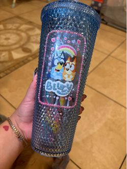 Cups; Bedazzled tumblers .