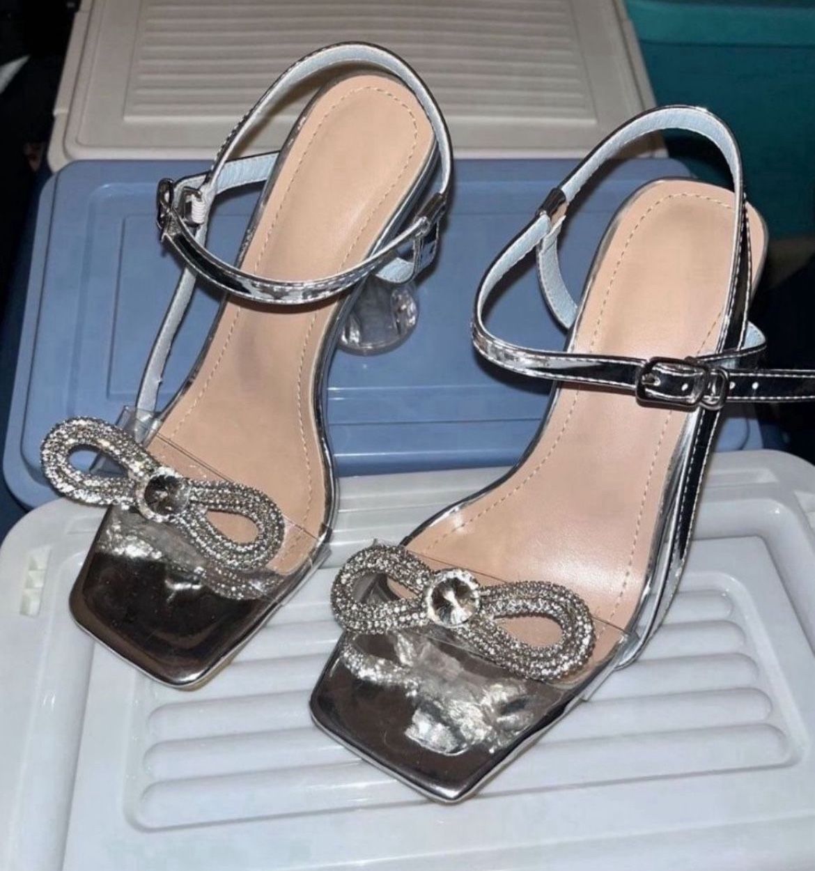 Coquette Bow Mid High Heels