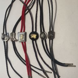 Package Wholesale Deal Of 6 Bolo Ties Boots, Hat, Etc.