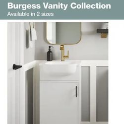 Glacier Bay Burgess 18.5" Bathroom Vanity w/ Marble Top (Top Dirty)
