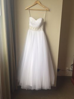 Beautiful white wedding dress