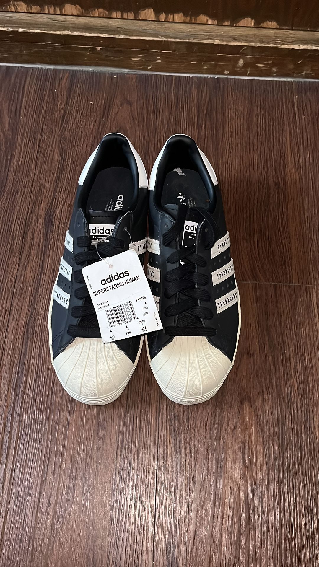 Adidas Super Stars Human Made Black And White