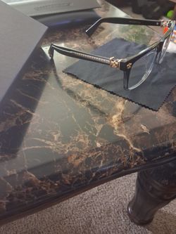 Chrome Hearts Eyeglasses Black Gold Frame