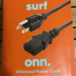 $3 Universal Power Cord For PCs, Monitors, Printers & More