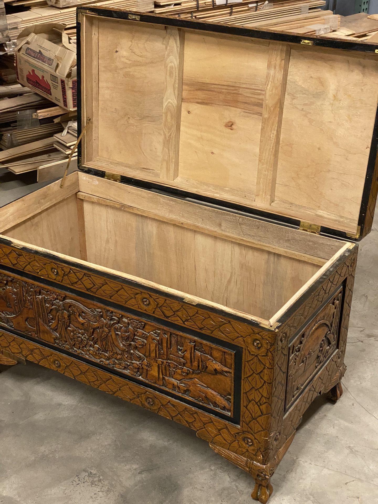 Carved Wooden Chest for Sale in Fresno, CA OfferUp