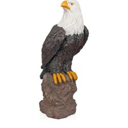 27" Tall Bald Eagle Standing On Rock. New!