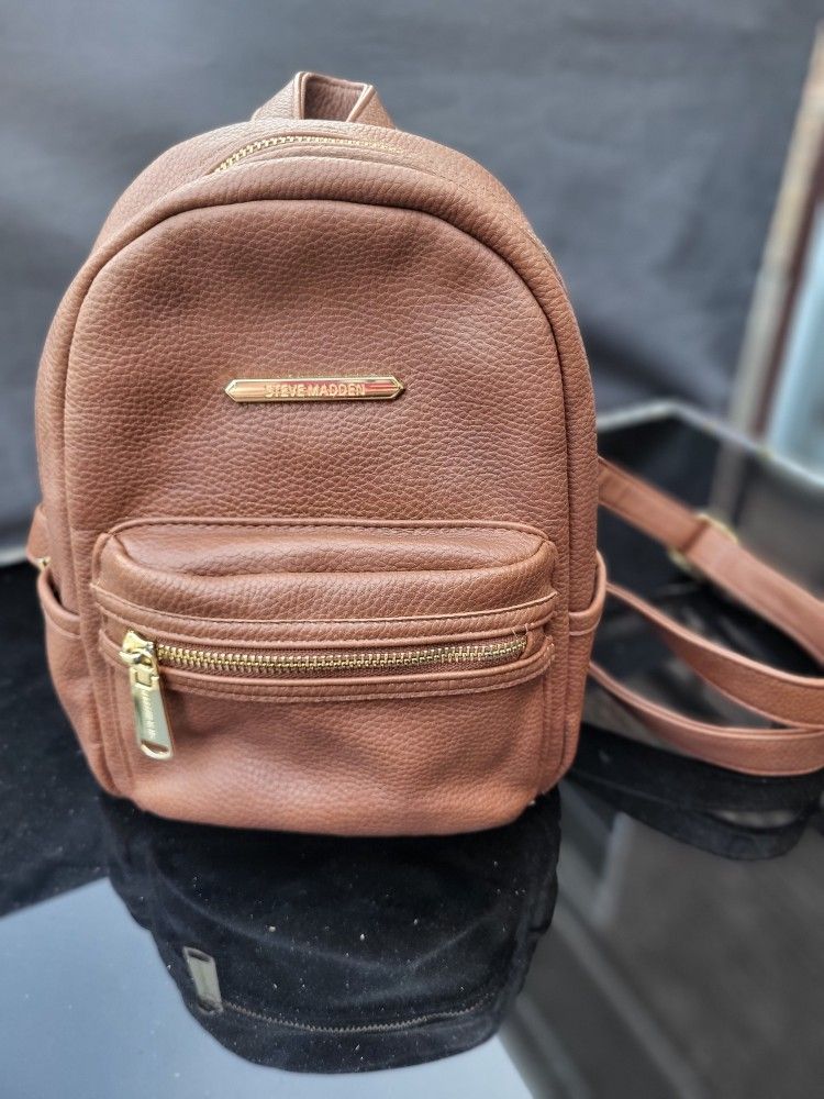 Steve Madden Brown Mini Backpack/Bag