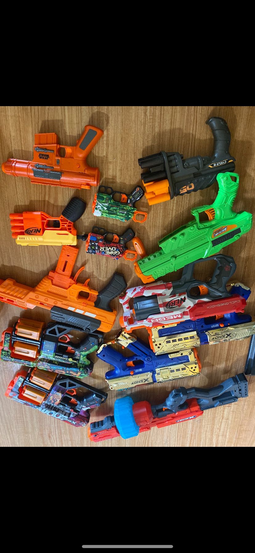 All Nerf Guns And Bullets With Them Toys For Kids 