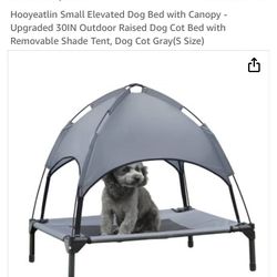 Elevated Covered Dog Bed