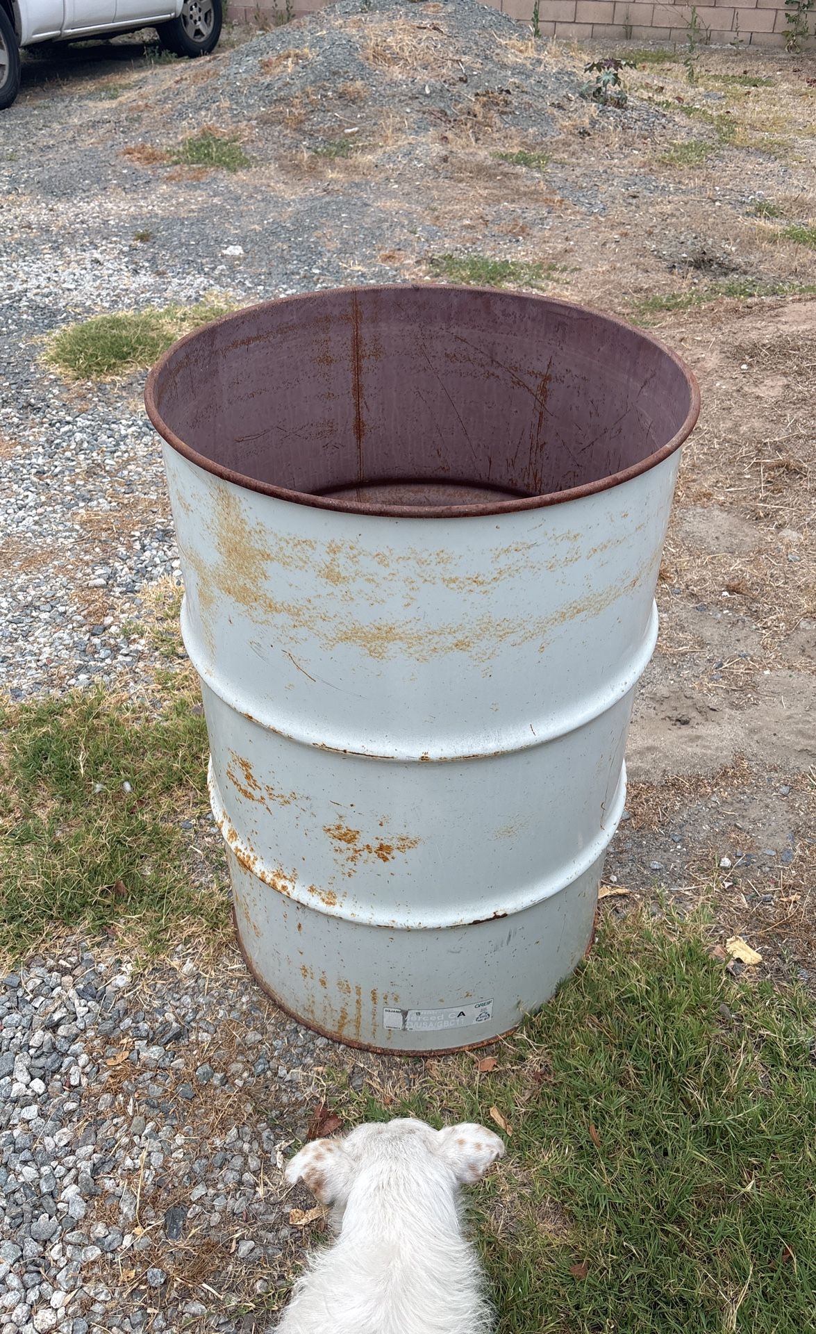 I Believe Is A 50 Gallon Barrel