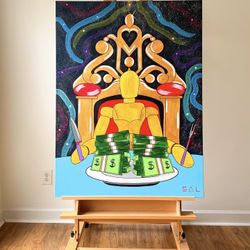 Acrylic Canvas Painting 