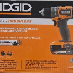 RIDGID 18V SubCompact Drill/driver