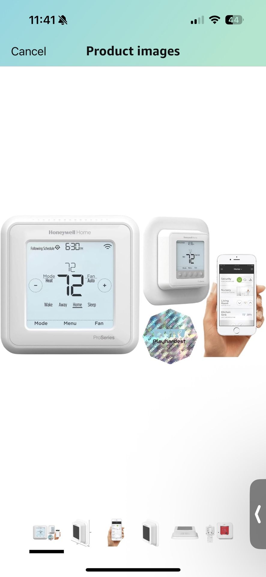 Honeywell TH6220WF2006/U Lyric T6 Pro Wi-Fi Programmable Thermostat with Stages Up to 2 Heat/1 Cool Heat Pump or 2 Heat/2 Cool Conventional with Large