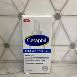 CETAPHIL Ceramide Serum, Lightweight Serum for All Skin Types, 1 fl oz, Ceramides, CICA & Allantoin. New/unopened. 