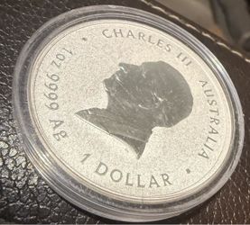 Australia 1oz .9999 Silver King Charles III Dollar Coin