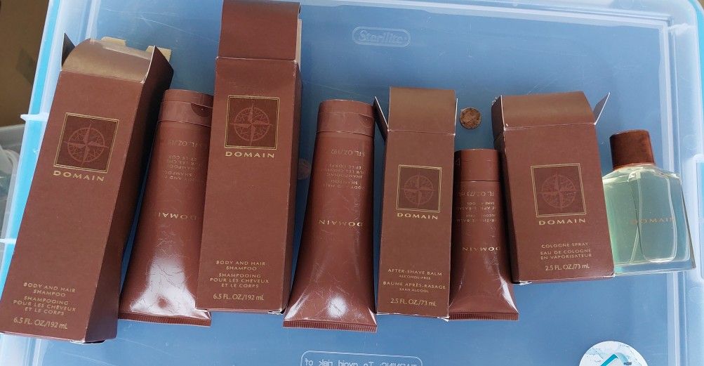 Mary Kay Domain Men's After Shave Balm. & BODY AND HAIR
SHAMPOO & COLOGNE SPRAY