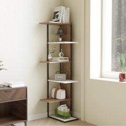 Wholesale Only 6-Tier Corner Shelf Stand, Modern Storage Organizer, 56" Display Storage Shelves, Book Storage Rack for Living Room, Bedroom