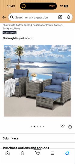 5-Piece Patio Furniture Set – New in Box – $300 ($350 Assembled)