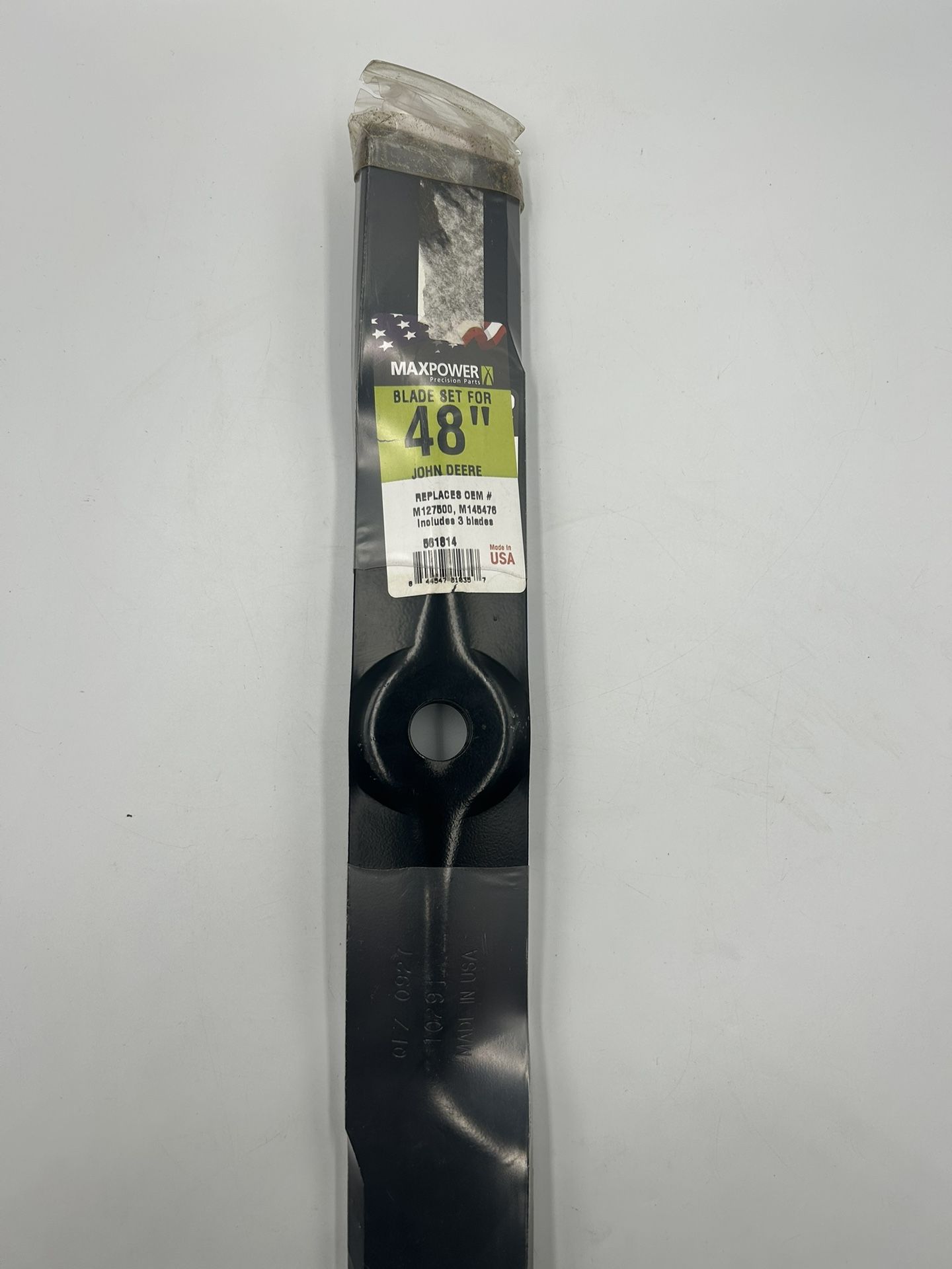 New MaxPower Blade for 48” John Deere Mowers Replaces M127500 M145476 OEM