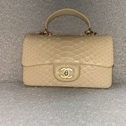 Snake Skin Chanel Too Handle