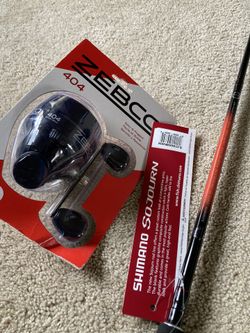 New Shimano Rod And Zebco Reel
