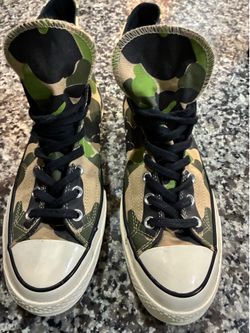 Camo Converse Size 9