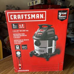 NEW CRAFTSMAN  5 GAL WET DRY VAC