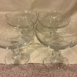 Vintage Princess House Heritage Dessert/ Sherbert Glasses 