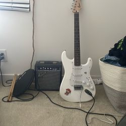 Squier Stratocaster and Amp