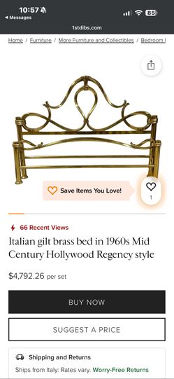 Vintage Brass Bed Frame