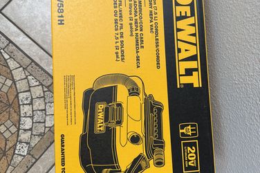 🆕❇️🔅 DEWALT 20V MAX 2 Gal. Cordless/Corded Wet/Dry Vacuum(battery /charger not included )
