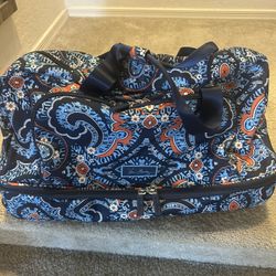 Vera Bradley Rolling Duffel Bag Weekender 21” W X 13 H