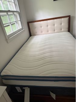 Zinus 8-Inch Spring Sensation Hybrid Mattress, Full, Fiberglass-Free, Medium Firmness, Durable Support, Certified Safe Foams & Fabric
