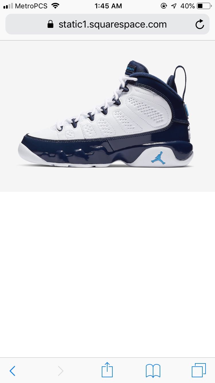 Jordan 9s size 11/5