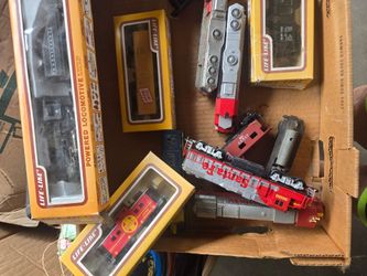 Train set and new in boxes to