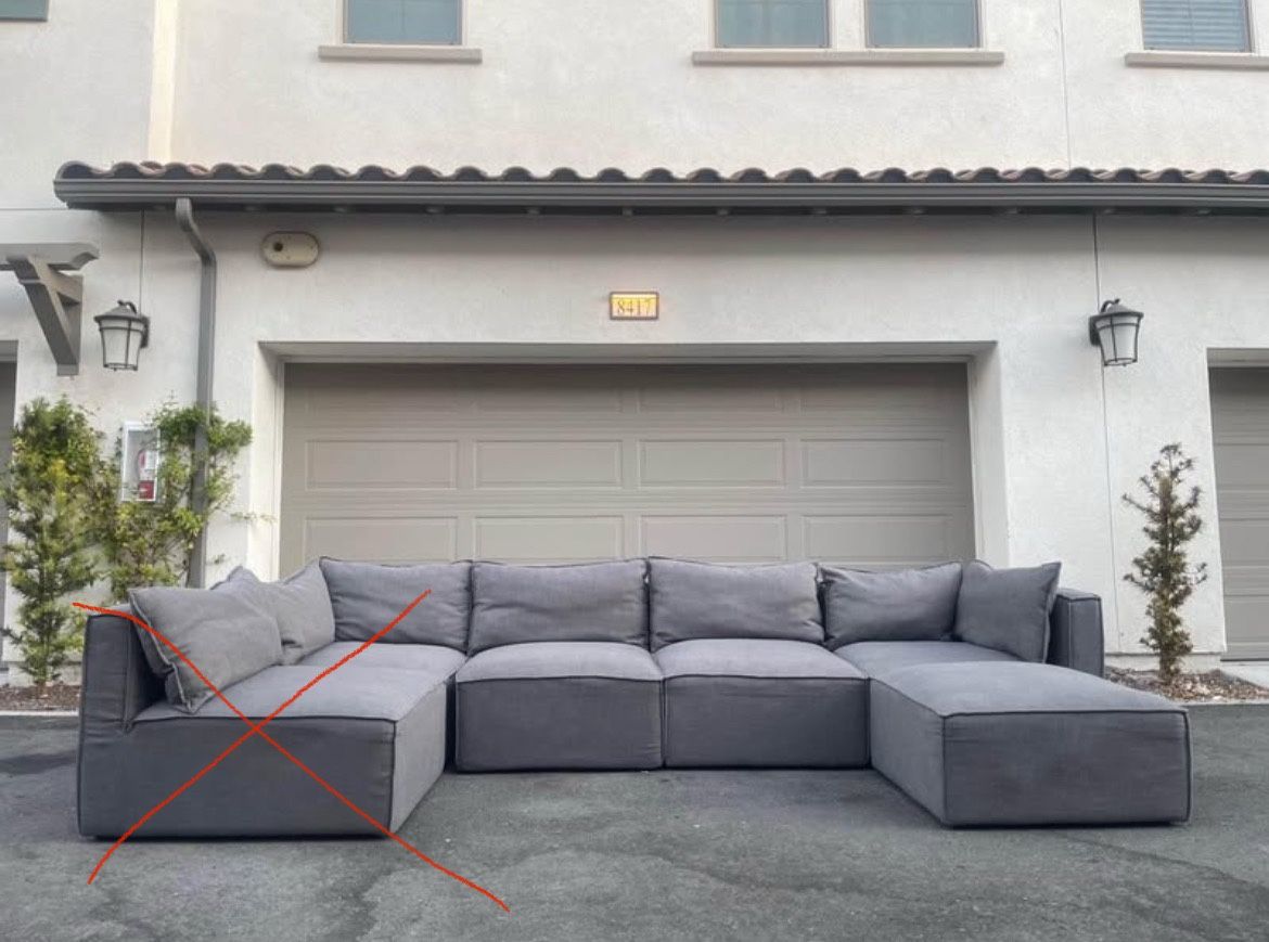 5pcs Modular Sectional Couch Sofa In Excellent Condition - FREE DELIVERY π